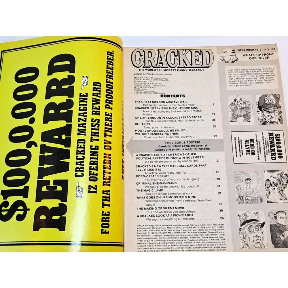 Cracked Magazine # 138 - December, 1976 FREE GIANT 